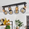 BRIDGEPORT Ceiling Light black, 4-light sources