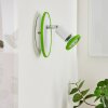 CABRI Wall Light LED chrome, green, white, 1-light source