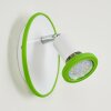 CABRI Wall Light LED chrome, green, white, 1-light source