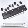 AJACCIO Pendant Light black, 8-light sources