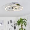BUREN Ceiling Light LED aluminium, chrome, 1-light source