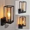 PALANGA Outdoor Wall Light black, 1-light source, Motion sensor