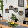 REIDEN Pendant Light black, 4-light sources