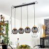 REIDEN Pendant Light black, 4-light sources