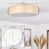 MAGDALENA Ceiling Light Ecru, white, 2-light sources
