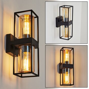PALANGA Outdoor Wall Light black, 2-light sources