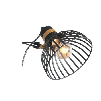 Steinhauer DUNBAR clamp-on light gold, black, 1-light source