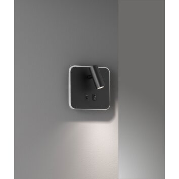 Fischer & Honsel MILA Wall Light LED black, 1-light source
