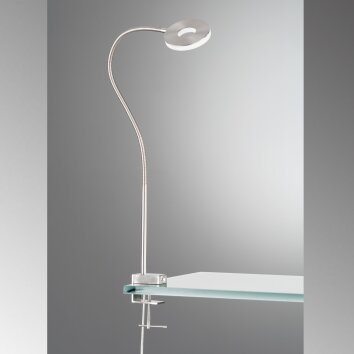 Fischer & Honsel JAX clamp-on light LED matt nickel, 1-light source