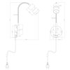Steinhauer NOVÉ Wall Light brushed steel, 1-light source