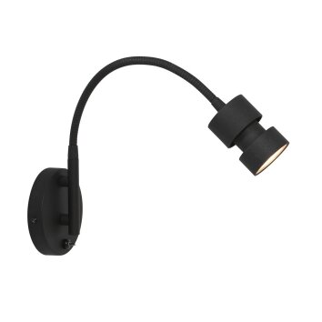 Steinhauer NOVÉ Wall Light black, 1-light source