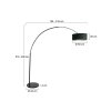 Steinhauer SPARKLED LIGHT Floor Lamp black, 1-light source
