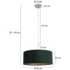 Steinhauer SPARKLED LIGHT Pendant Light brushed steel, 1-light source