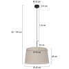 Steinhauer SPARKLED LIGHT Pendant Light black, 1-light source