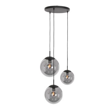 Steinhauer BOLLIQUE Pendant Light black, 3-light sources