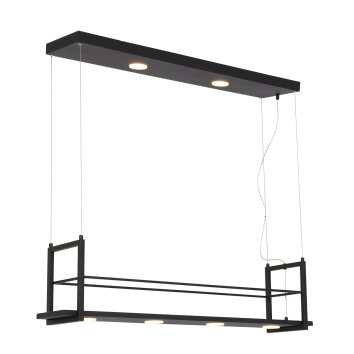 Steinhauer TØR Pendant Light LED black, 6-light sources