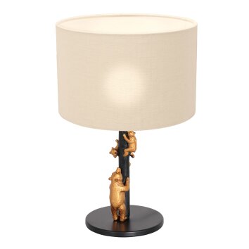 Steinhauer ANIMAUX Table lamp gold, black, 1-light source