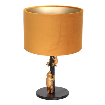 Steinhauer ANIMAUX Table lamp gold, black, 1-light source