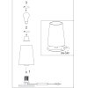 Steinhauer ANCILLA Table lampe stainless steel, 1-light source