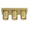 Lucide NIGEL Ceiling Light LED gold, brass, 3-light sources