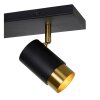Lucide FLORIS Ceiling Light gold, brass, black, 2-light sources