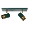 Lucide FLORIS Ceiling Light gold, green, brass, 2-light sources