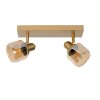Lucide BJORN Ceiling Light gold, brass, 2-light sources