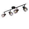 Lucide BJORN Ceiling Light black, 4-light sources