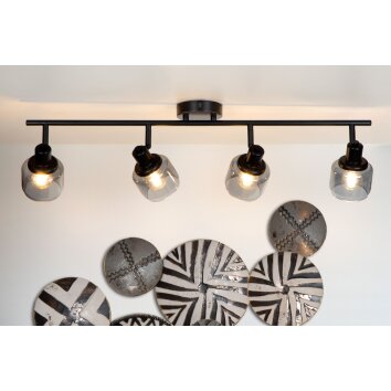 Lucide BJORN Ceiling Light black, 4-light sources