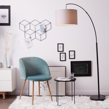Brilliant AIKE Floor Lamp black, 1-light source