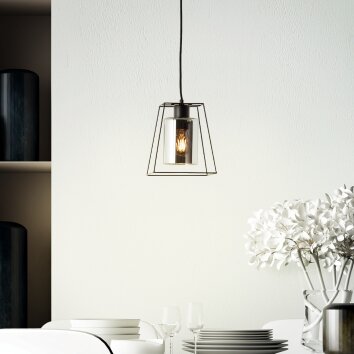 Brilliant LUXOR Pendant Light black, 1-light source