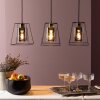Brilliant LUXOR Pendant Light black, 3-light sources