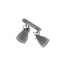 Leuchten-Direkt EVA Ceiling Light grey, 2-light sources