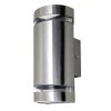 Lutec FOCUS Outdoor Wall Light Stainless steel color, 2-light sources