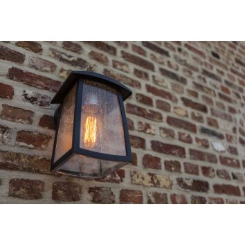 Lutec KELSEY Outdoor Wall Light black, 1-light source