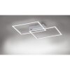 COLOMBERO Ceiling light LED silver, 2-light sources, Remote control