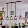 TOBUNA Pendant Light black, 4-light sources
