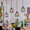 TOBUNA Pendant Light black, 4-light sources