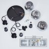 SERNF Pendant Light black, 3-light sources