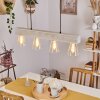 TAPSO Pendant Light Light wood, white, 4-light sources