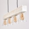 TAPSO Pendant Light Light wood, white, 4-light sources