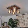 KLEMTOO Ceiling Light black, 4-light sources