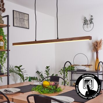 MAUMELA Pendant Light LED black, 1-light source