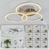 XENA Ceiling Light LED matt nickel, 1-light source, Remote control