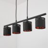 MARBACH Pendant Light black, 4-light sources
