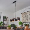 MARBACH Pendant Light black, 4-light sources