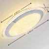 Vittangi Ceiling Light LED white, 1-light source, Colour changer