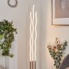 GAMSEN Floor Lamp LED matt nickel, 3-light sources, Remote control, Colour changer