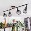 BALLIS Ceiling Light Ecru, black, 4-light sources