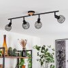 BALLIS Ceiling Light Ecru, black, 4-light sources
